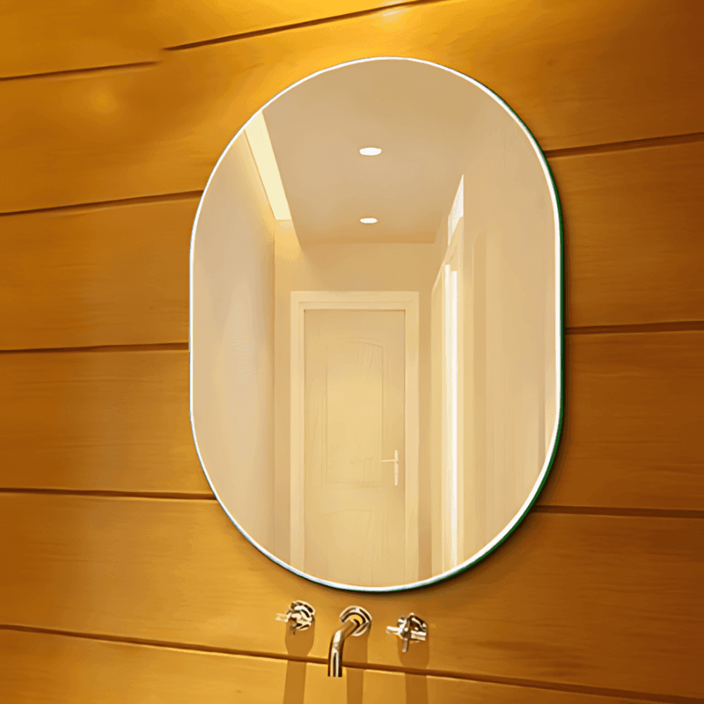 Nice กระจกเงาไม่มีกรอบ ทรงรี รุ่น JLLS009  ขนาด 45x60 ซม. สีใส