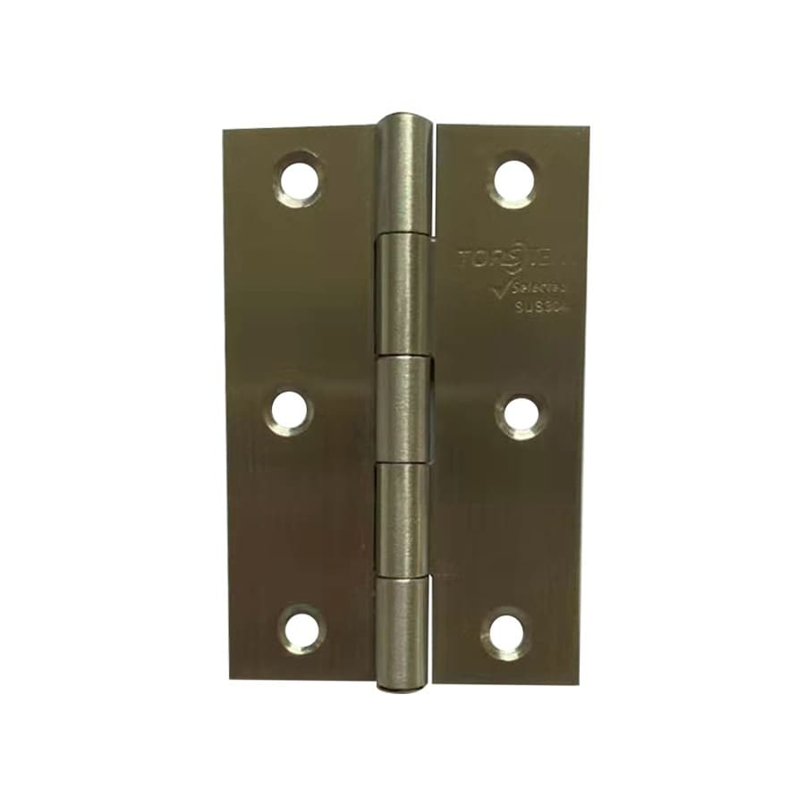 TORSTEN บานพับสเตนเลส ขนาด 3.0”x2.0”x1.5มม.2BB 304 รุ่น HSS3.2.15-GBXSS3043 (3ชิ้น/แพ็ค) สีเงิน