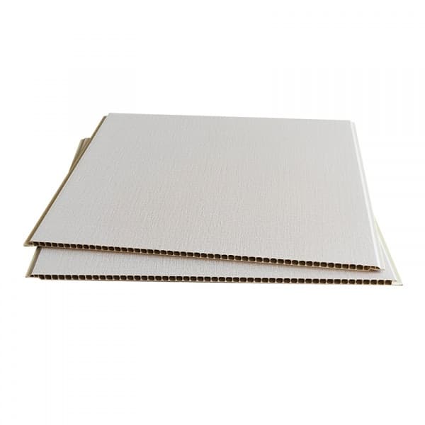 GREAT WOOD แผ่นตกแต่งผนังและฝ้าPVC GPPVC3.7-5 400*8*2900มม. เทาเบจ