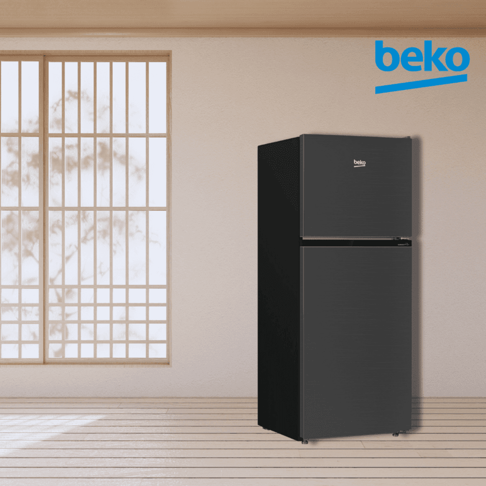 BEKO ตู้เย็น 2 ประตู ขนาด 6.5 คิว รุ่น RDNT200I50HFK สีเทาเข้ม