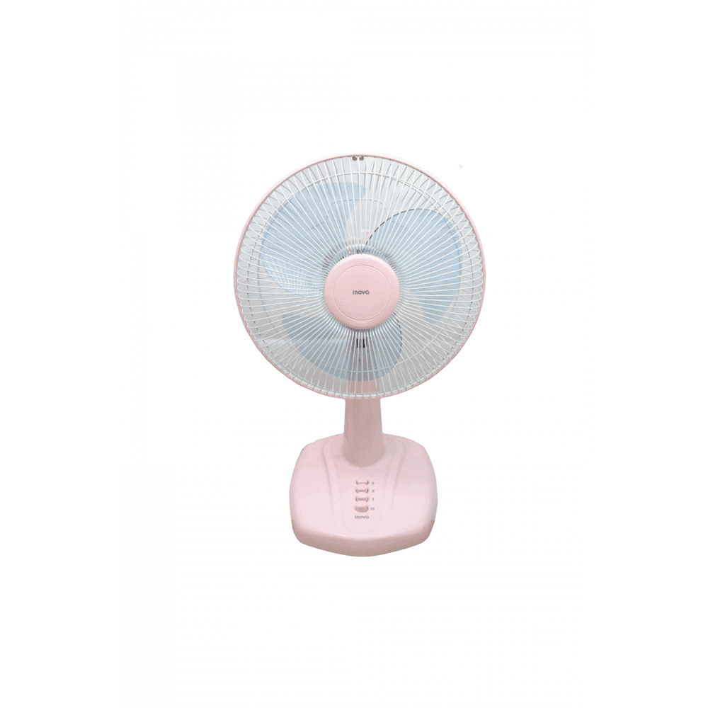 INOVA พัดลมตั้งโต๊ะ 12 นิ้ว รุ่นHG-A1202 สีชมพู