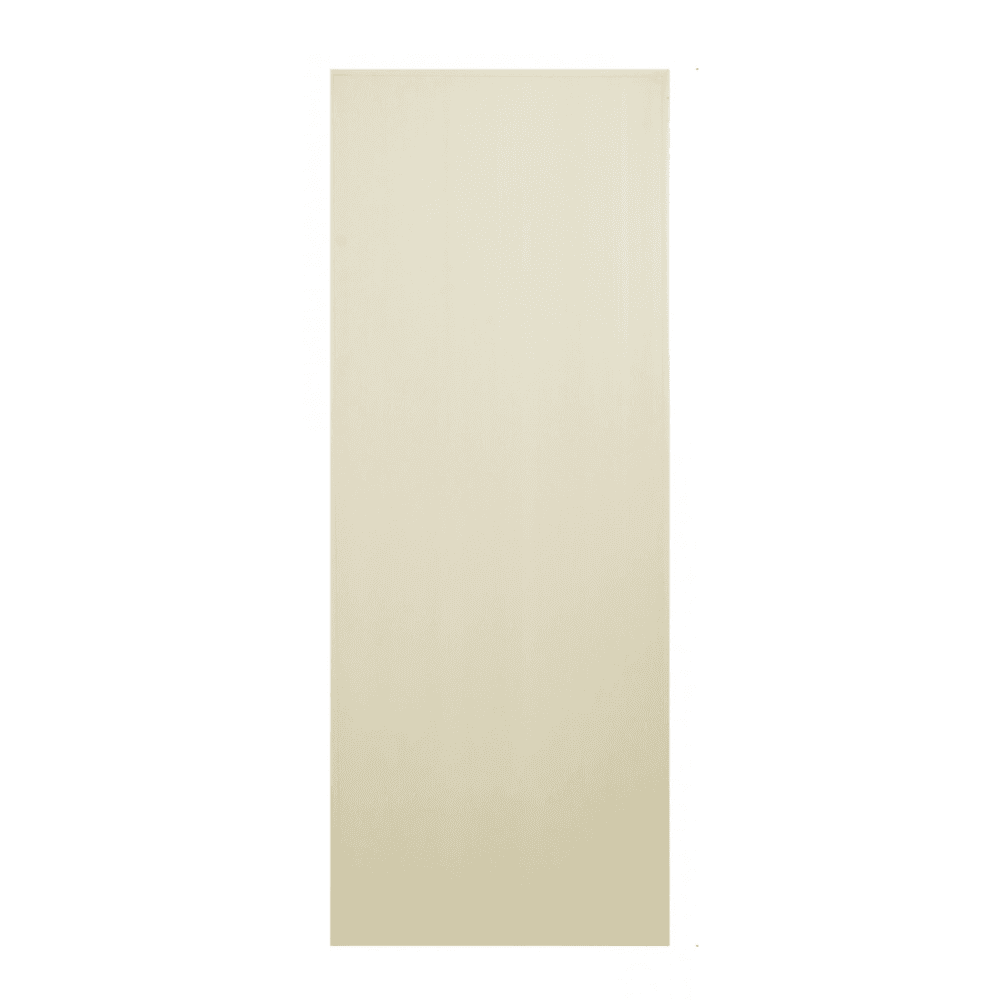 WELLINGTAN ประตูพีวีซีพร้อมวงกบบานทึบ รุ่น W1 70x180 ซม. สีครีม (เจาะลูกบิด)