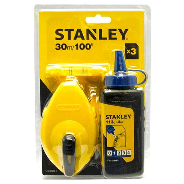 STANLEY บักเต้าตีเส้น พร้อมผงชอล์กสีน้ำเงิน #STHT47443-8 1