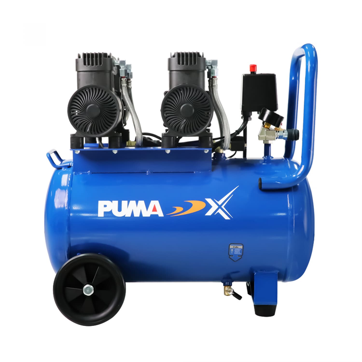 PUMA ปั๊มลมออยฟรี ไร้น้ำมัน PUMA-X ขนาด 1100Wx2HP 50L รุ่น PXO-50 2