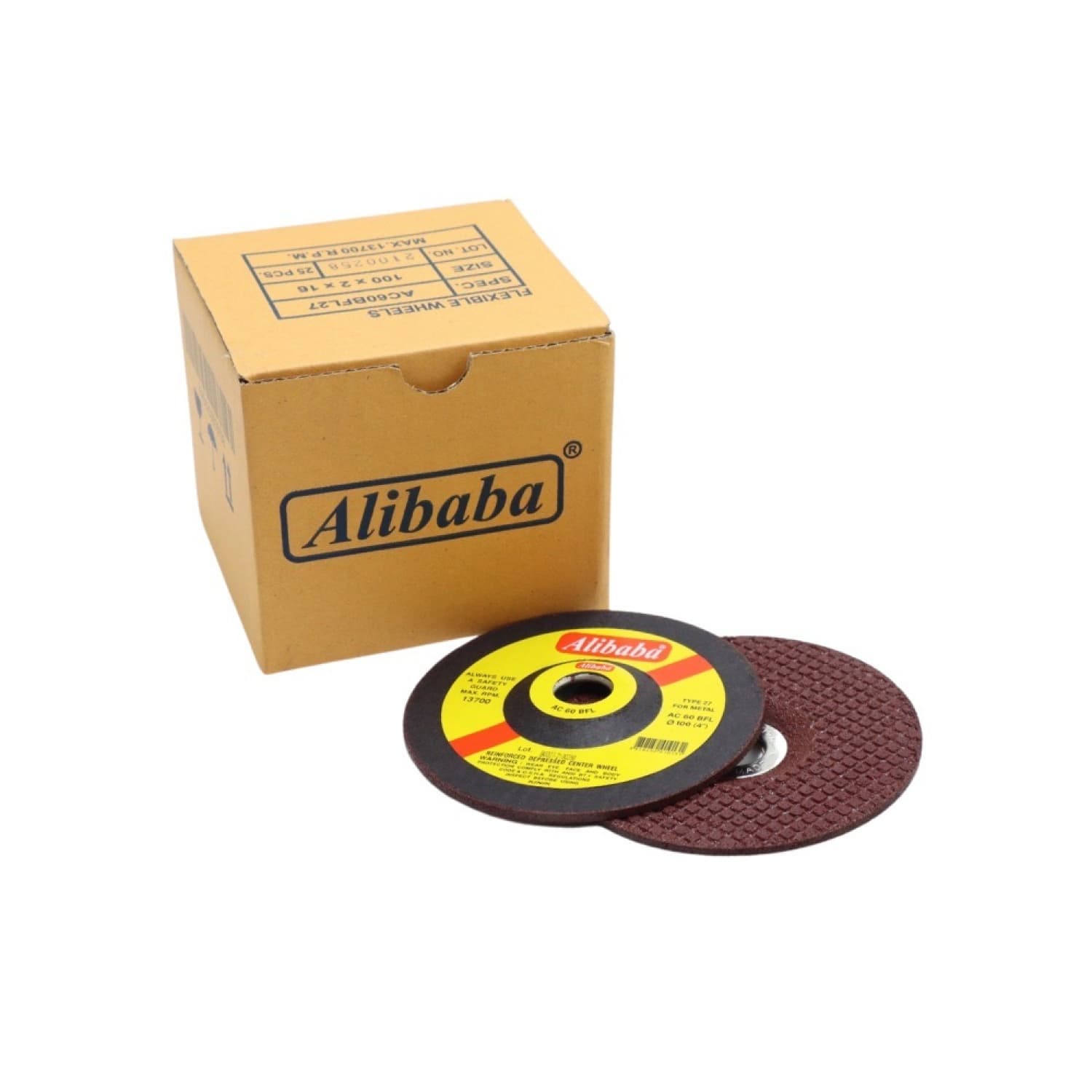 ALIBABA แผ่นเจียร์ (คีนิค) ขนาด 4 นิ้วx2มม. 2