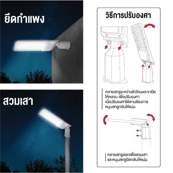 HI-TEK โคมไฟถนน LED รุ่น เซี่ยงไฮ้ 120W แสงขาว 4