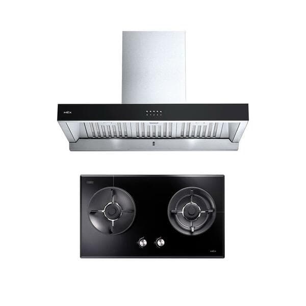 MEX เครื่องดูดควัน+เตาแก๊สแบบฝัง  K632BFX90+V7812MHR