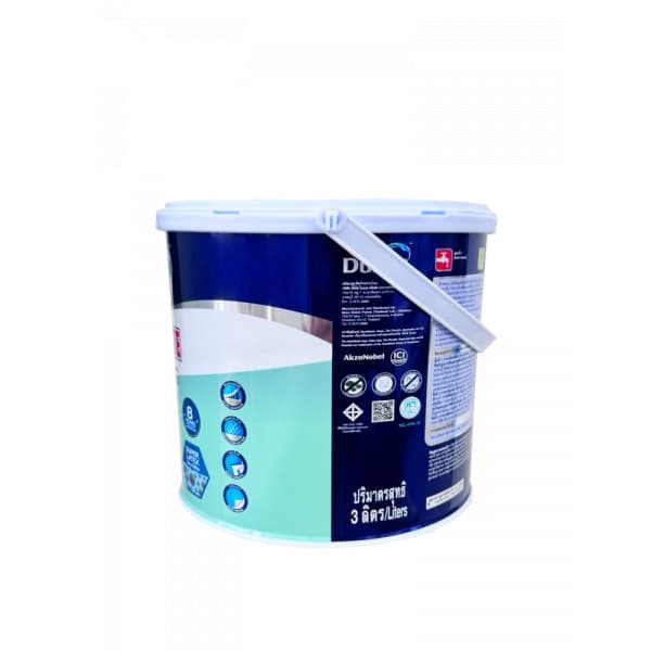 Dulux ซูเปอร์โคท สีทาฝ้า 3L #120 สีควันบุหรี่ New 2