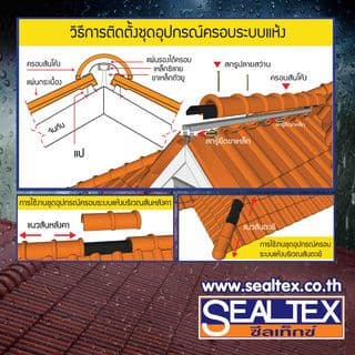 SEALTEX ชุดอุปกรณ์ครอบแห้ง รุ่นS0412 ขาด28ซม.x3ม.(ไม่มีC-line) 3