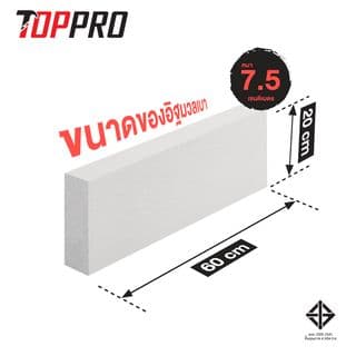 MOOLAR อิฐมวลเบา ขนาด 20x60x7.5ซม. 2