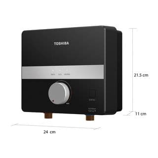 TOSHIBA เครื่องทำน้ำอุ่น ขนาด 6293 วัตต์ รุ่น TWH-65EGNTH(K) สีดำ 6