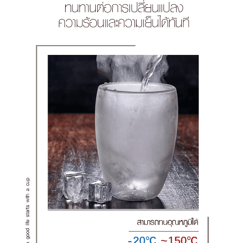 LAMAYON แก้วน้ำใสสองชั้น CLEAN รุ่น MS03 350ML สีใส 3