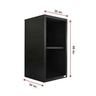 CLOSE ชั้นเข้ามุม TATE DARK Time ขนาด 35x66x34ซม. สีดาร์กไทม์ 2