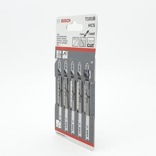 BOSCH ใบเลื่อยจิ๊กซอร์ ไม้ (5ใบ/แผง) รุ่น T101B 2