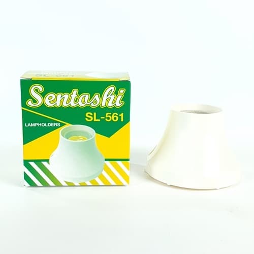 SENTOSHI ขั้วแป้น E-27 รุ่น SL-561 สีขาว 2