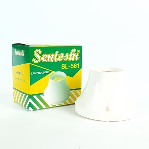 SENTOSHI ขั้วแป้น E-27 รุ่น SL-561 สีขาว