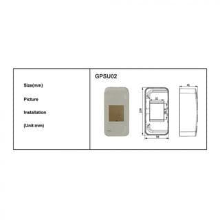 V.E.G. กล่องเบรกเกอร์ แบบวางลอย 2x4" รุ่น GPSU02 สีขาว 7