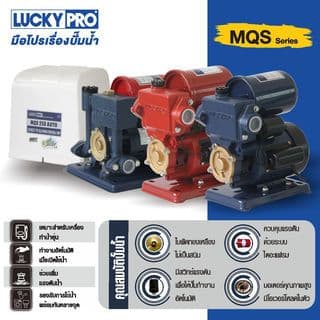 LUCKY PRO ปั๊มน้ำอัตโนมัติ 180W รุ่น LP-MQS136B/A 2