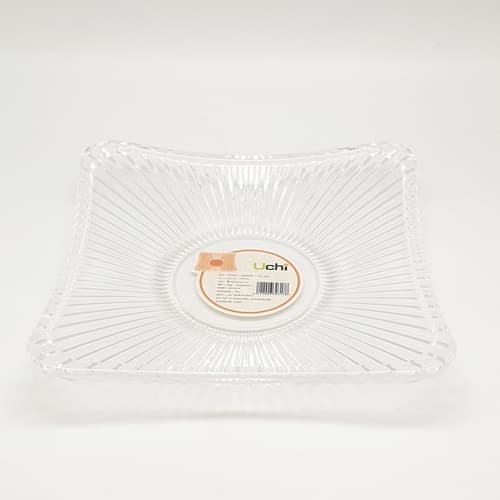 UCHI ถาดอะคริลิค 20X20X3.2 CM. ZYH026 สีใส 2