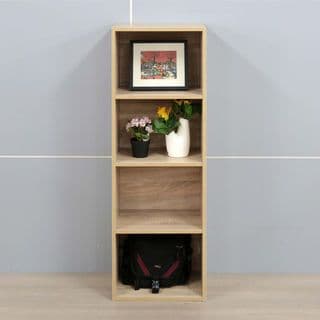 DELICATO ชั้นอเนกประสงค์ 4 ช่อง ขนาด40X29X118ซม.บีช 1