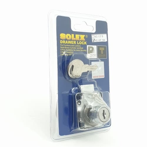 SOLEX กุญแจลิ้นชัก WF194 (แผง) 2
