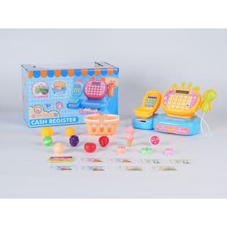 TOYS ของเล่นเครื่องแคชเชียร์คิดเงินพร้อมตะกร้าผลไม้ รุ่น L858-3H ขนาด 28x17x17 ซม. คละสี 3
