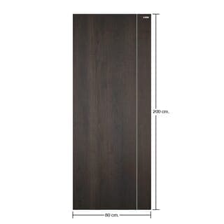 BATHIC ประตู WPC รุ่น แผ่นเรียบ BWC01 ขนาด 80x200 ซม. สีซีซารัสโอ๊ค (เจาะลูกบิด) 5