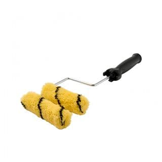 PRO Renovator ชุดลูกกลิ้งพร้อมอะไหล่ 4นิ้ว Mini (ขนยาว12มม.) รุ่น GBH-MSPR-1  สีเหลือง-ดำ 2ชิ้น/แพ็ค 2