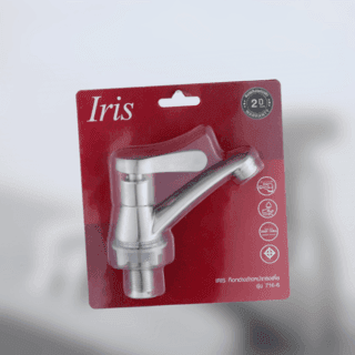 IRIS ก๊อกอ่างล้างหน้าทรงเตี้ย รุ่น 716-6 ขนาด 4x12x11 ซม. สีโครม 10