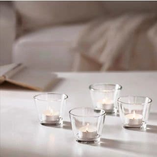 COZY ชุดแก้วใส่เทียน (4ชิ้น/ชุด) รุ่น MICA ขนาด 8x8x15ซม. สีโปร่งใส 7