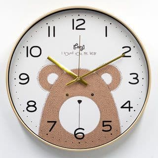 COZY นาฬิกาแขวนผนัง รุ่น Teddy ขนาด 30×30×4.3 ซม. สีขาว
