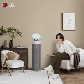 เครื่องฟอกอากาศ LG PuriCare AeroBooster รุ่น  AS55GGWX0.ABAE สีขาว 5