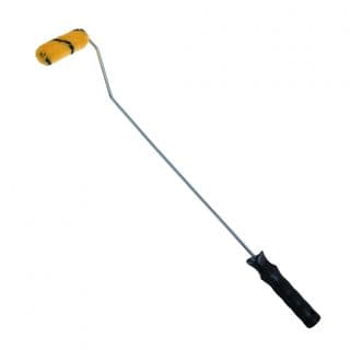 HUMMER ลูกกลิ้งทาสี 4นิ้ว Mini รุ่น GBH-MSPL-4 ขนสีเหลือง-ดำ ด้ามยาว 26”