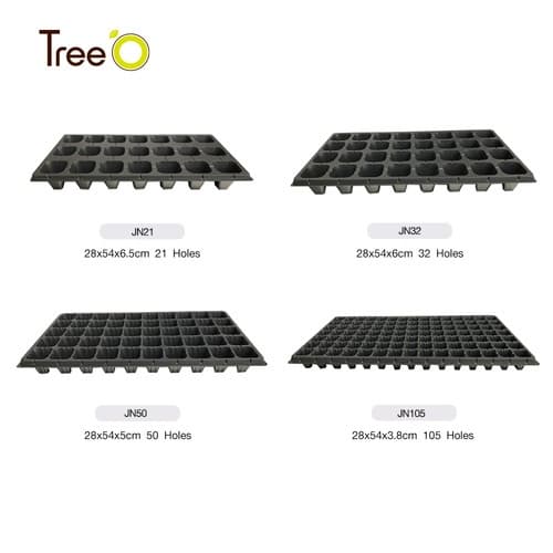 Tree’O ถาดเพาะชำ 105 หลุม  รุ่นJN105 35.5x54.5x3.8 ซม.  สีดำ 7