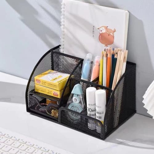 SMITH ที่วางปากกาและเครื่องเขียนลวดเคลือบ TG59904 ขนาด 22x14x13 ซม.สีดำ 3