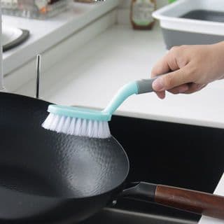 ICLEAN แปรงขัดอเนกประสงค์ด้ามสั้น รุ่น GTG56938 ขนาด 3.5x5.5x26 ซม. สีเขียว-เทา 8