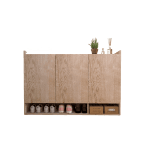 DELICATO ตู้วางรองเท้า รุ่น FG-L-120-01 ขนาด 120x30x80 ซม. สีแนชเชอเริล 5