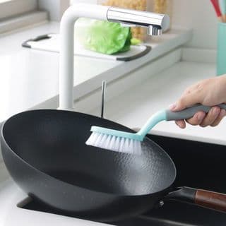 ICLEAN แปรงขัดอเนกประสงค์ด้ามสั้น รุ่น GTG56938 ขนาด 3.5x5.5x26 ซม. สีเขียว-เทา 7