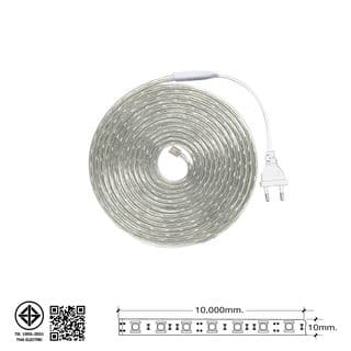 HI-TEK ชุดไฟแอลอีดีเส้นริบบิ้น 2835/120LED 220V 10M แสงนวล 6