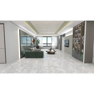Marbella กระเบื้องพอร์ซเลนปูพื้น 60x60 ซม. รุ่น เมขลา ไวท์ คลาสสิก XD6200 ผิวเงา  (4P) 1