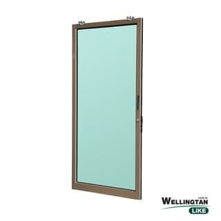 WELLINGTAN (LIKE) ประตูอะลูมิเนียม รางแขวน S-S W-AL/010 (กระจกเขียวใส) 100x205ซม. สีชา 6