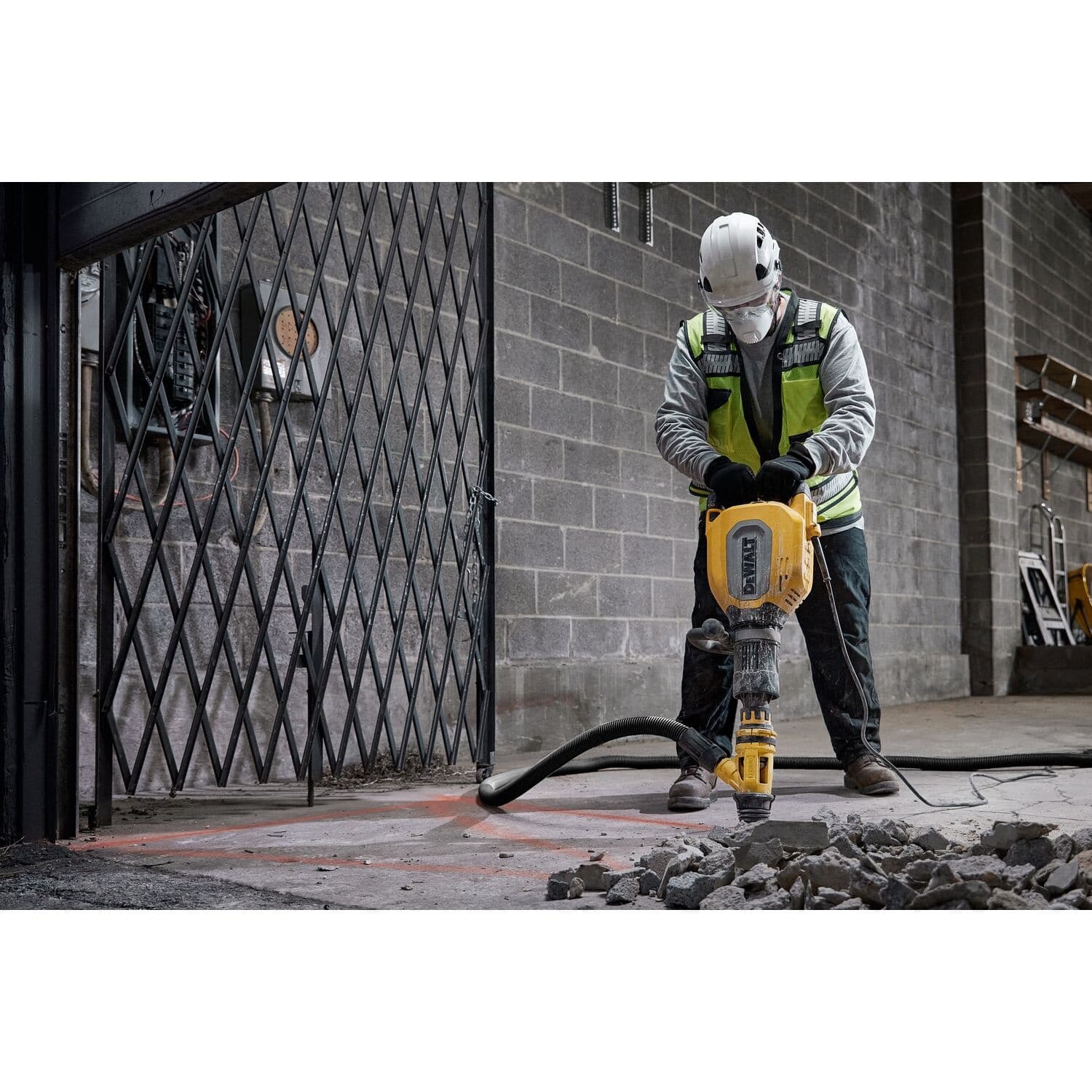 DEWALT เครื่องสกัดไฟฟ้า 11 กก. มอเตอร์ไร้แปรงถ่าน 1700W SDS-Max D25911K-B1 5