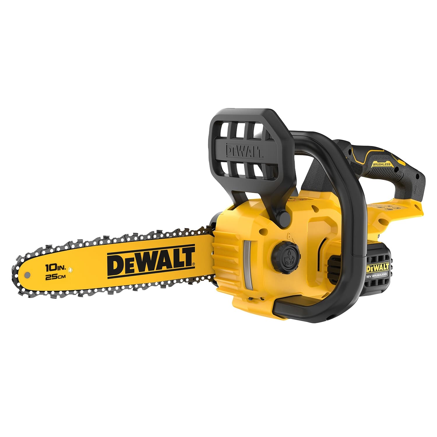 DEWALT เลื่อยโซ่ขนาด 10 นิ้ว 20V DCMCS565N-B1 เฉพาะตัวเครื่อง