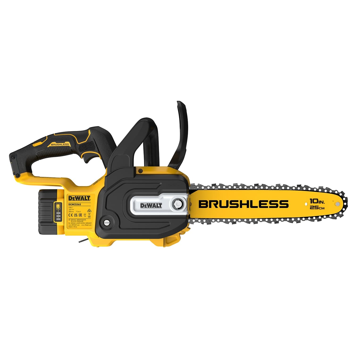 DEWALT เลื่อยโซ่ขนาด 10 นิ้ว 20V DCMCS565N-B1 เฉพาะตัวเครื่อง 2