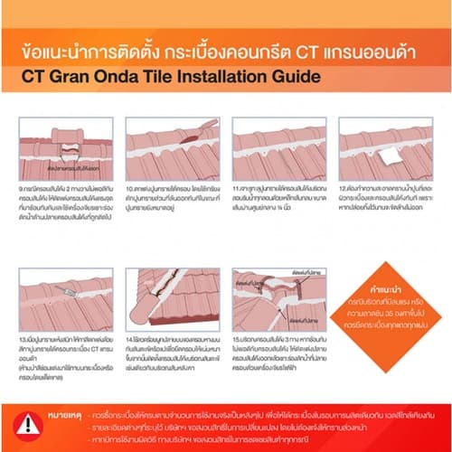 ตราเพชร ครอบข้างปิดชาย หลังคาคอนกรีต CTแกรนออนด้า สีแดงพันธุ์ทิพย์ 4