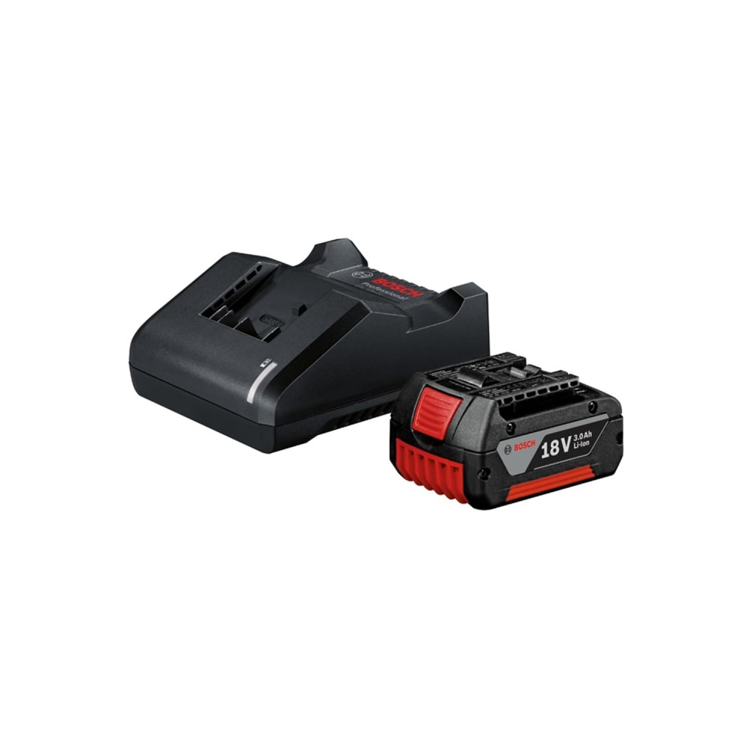 BOSCH ชุดแบตเตอรี่ Starter Kit GAL 18V-40+GBA18V 3.0Ah (แบตเตอรี่ + แท่นชาร์จ)