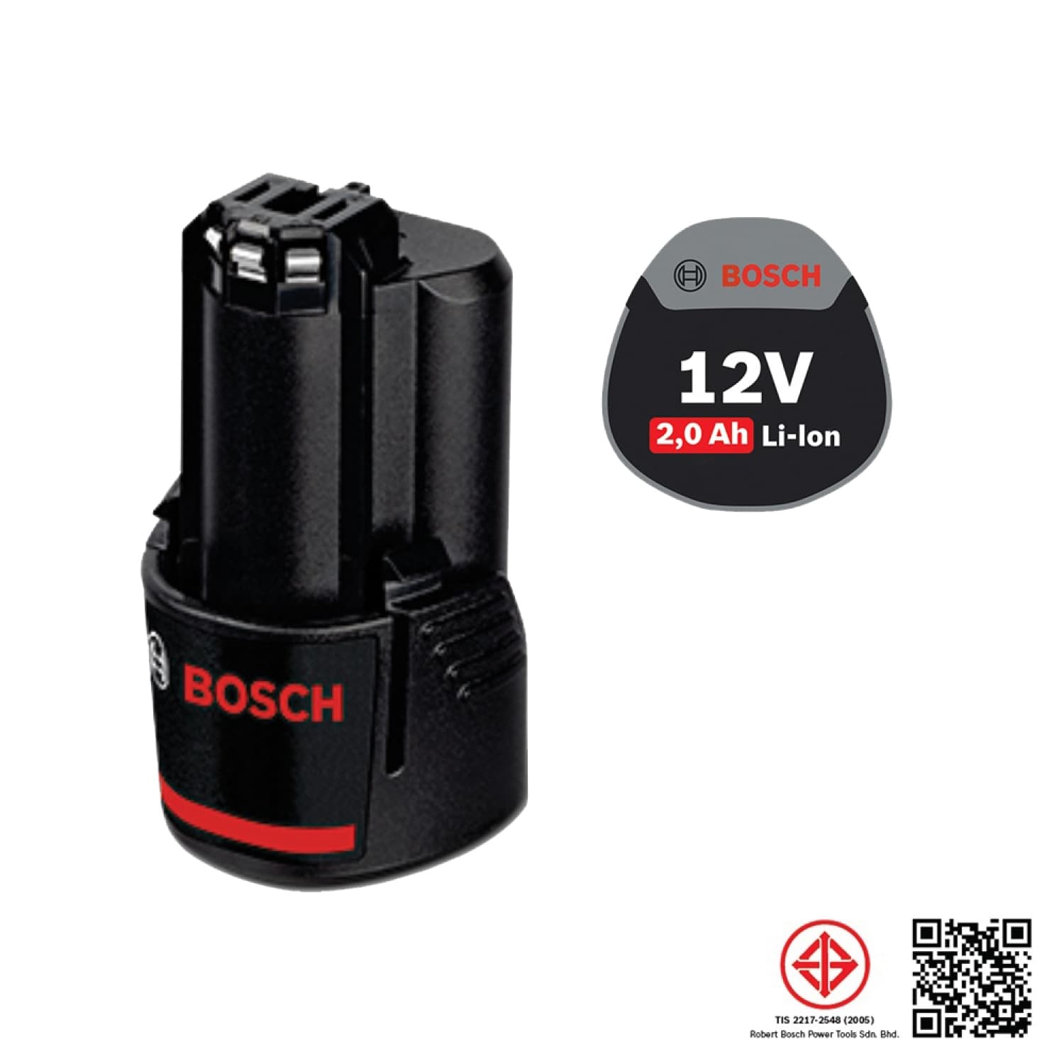 BOSCH แบตเตอรี่ GBA 12V 2.0Ah 1600A028TL 1