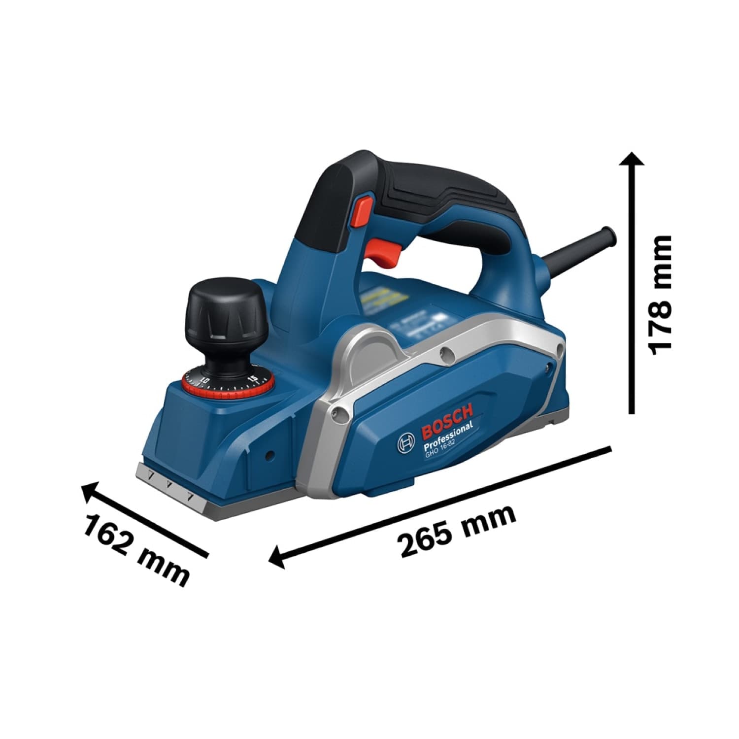 BOSCH กบไฟฟ้า 630w 3นิ้ว รุ่น GHO16-82 2