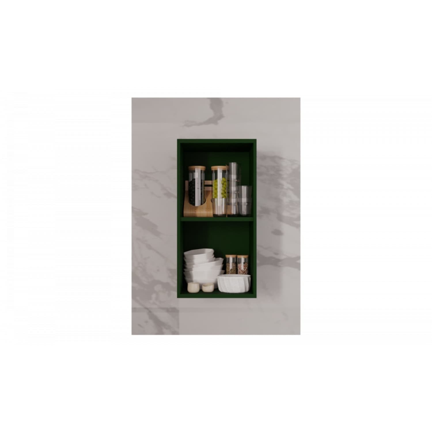 MJ KITCHEN ET-WC6034X-DG ชั้นแขวนเสริม สีดาร์กกรีน 2