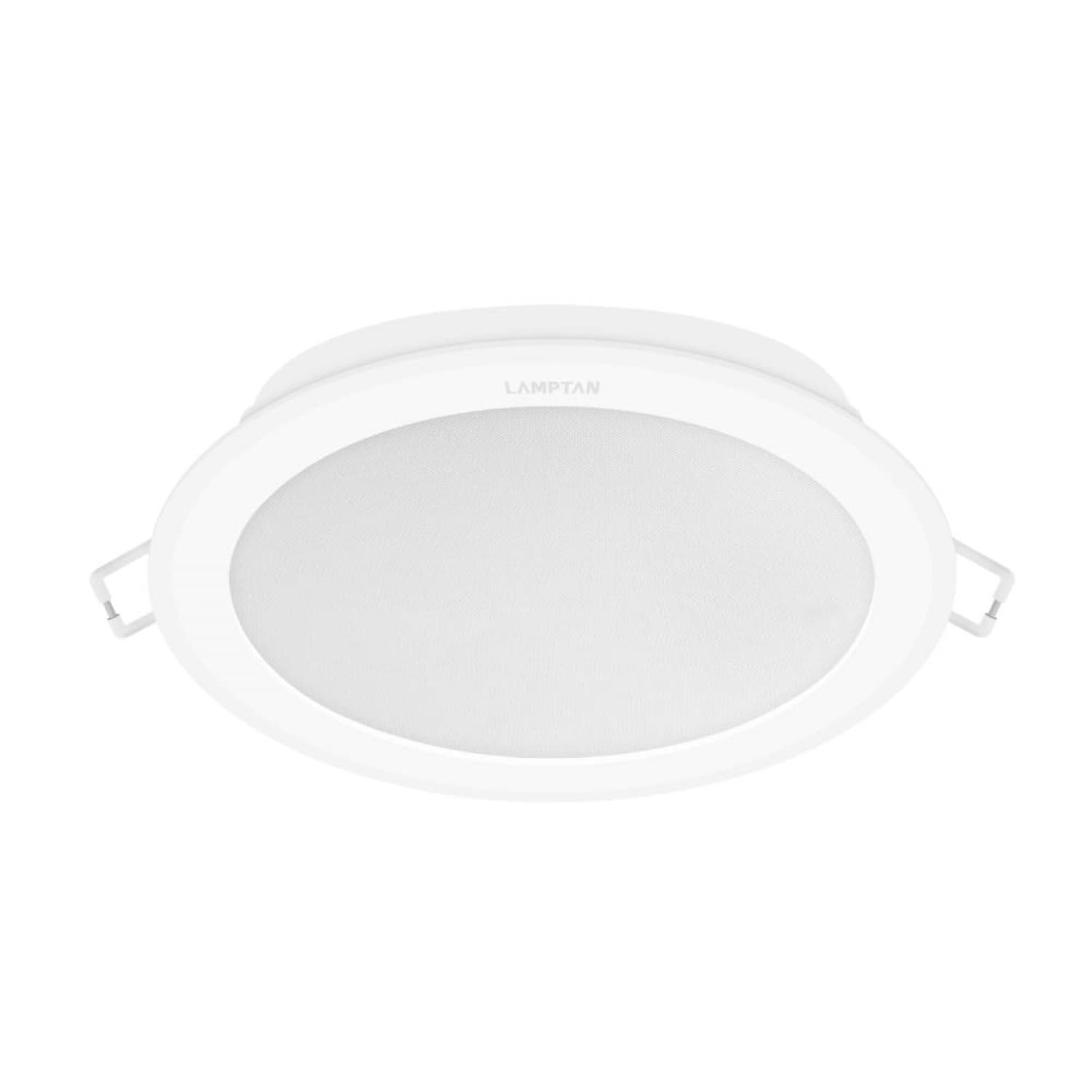 LAMPTAN โคมดาวน์ไลท์ LED แบบฝังหน้ากลม 4.5นิ้ว 14W รุ่นอีมิท แสงเดย์ไลท์ 4